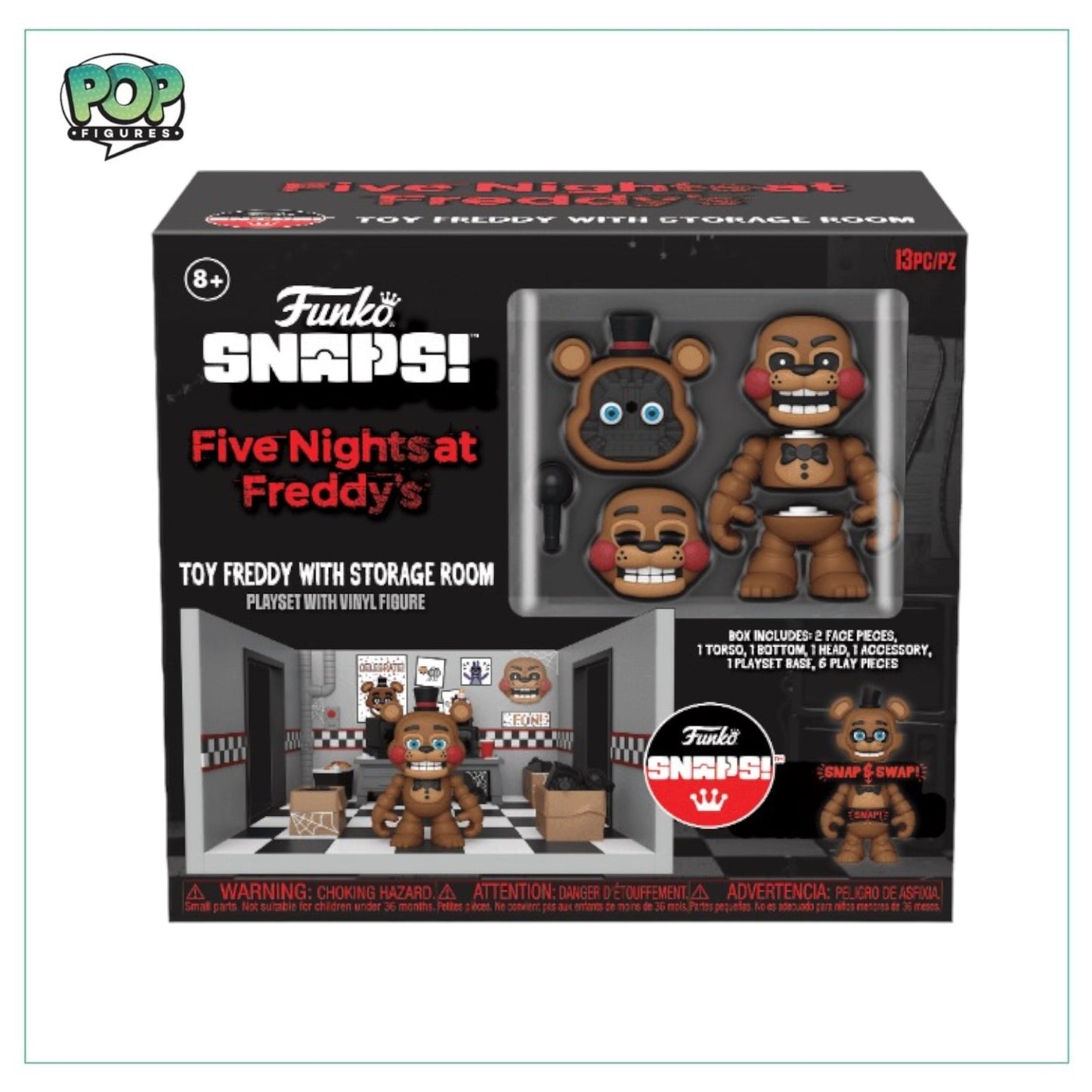 Toy Freddy with Storage Room Funko Snaps - Five Nights at Freddy's - Angry Cat