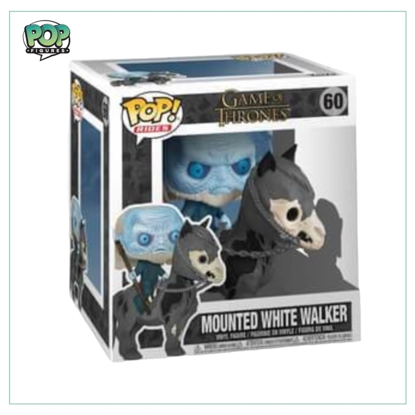Mounted White Walker #60 Deluxe Funko Pop! -  Game Of Thrones - Angry Cat