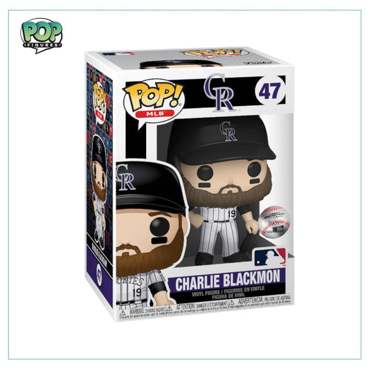 Charlie Blackmon #47 Funko Pop! - Colorado Rockies - Official Major League Baseball - Angry Cat