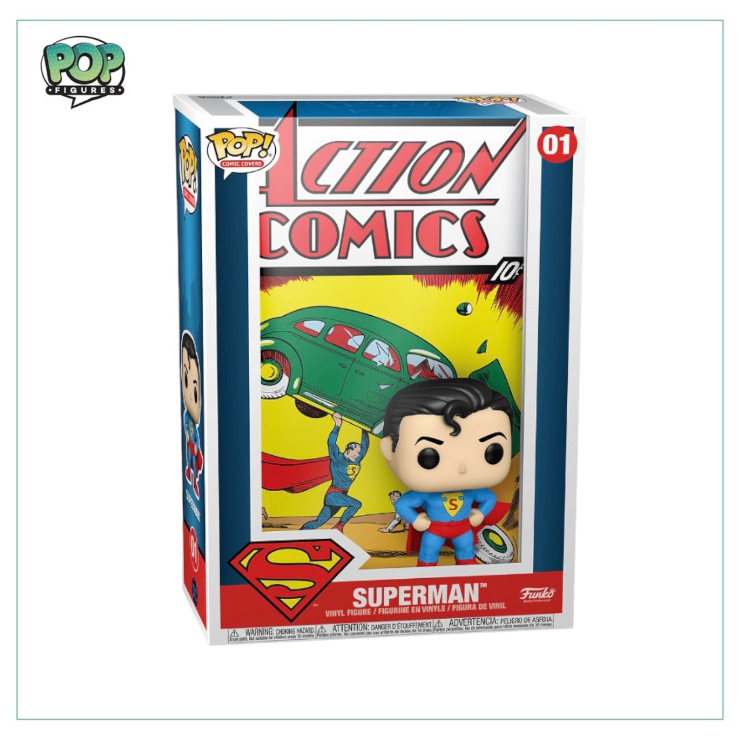 Superman #01 Comic Funko Pop! - Superman Action Cover - Angry Cat