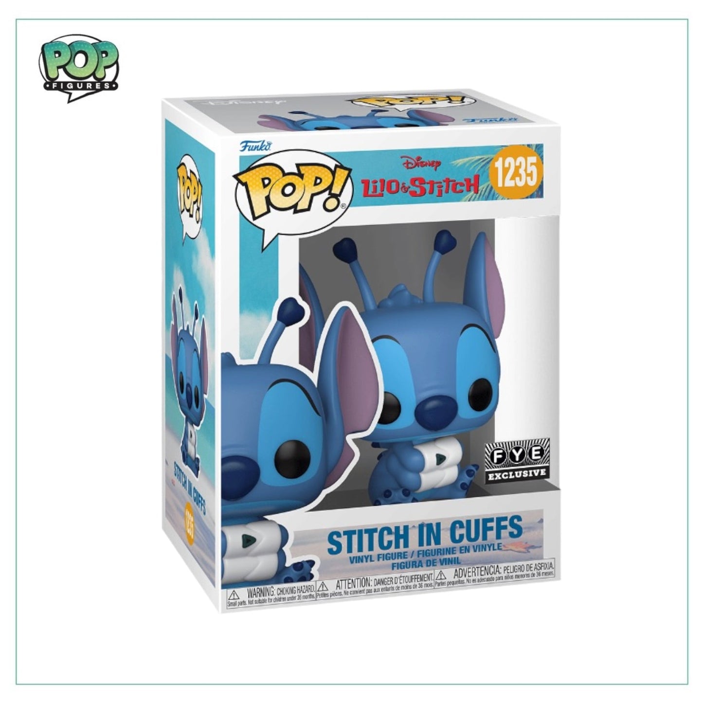 Stitch in Cuffs #1235 Funko Pop! - Lilo and Stitch - FYE Exclusive - Angry Cat