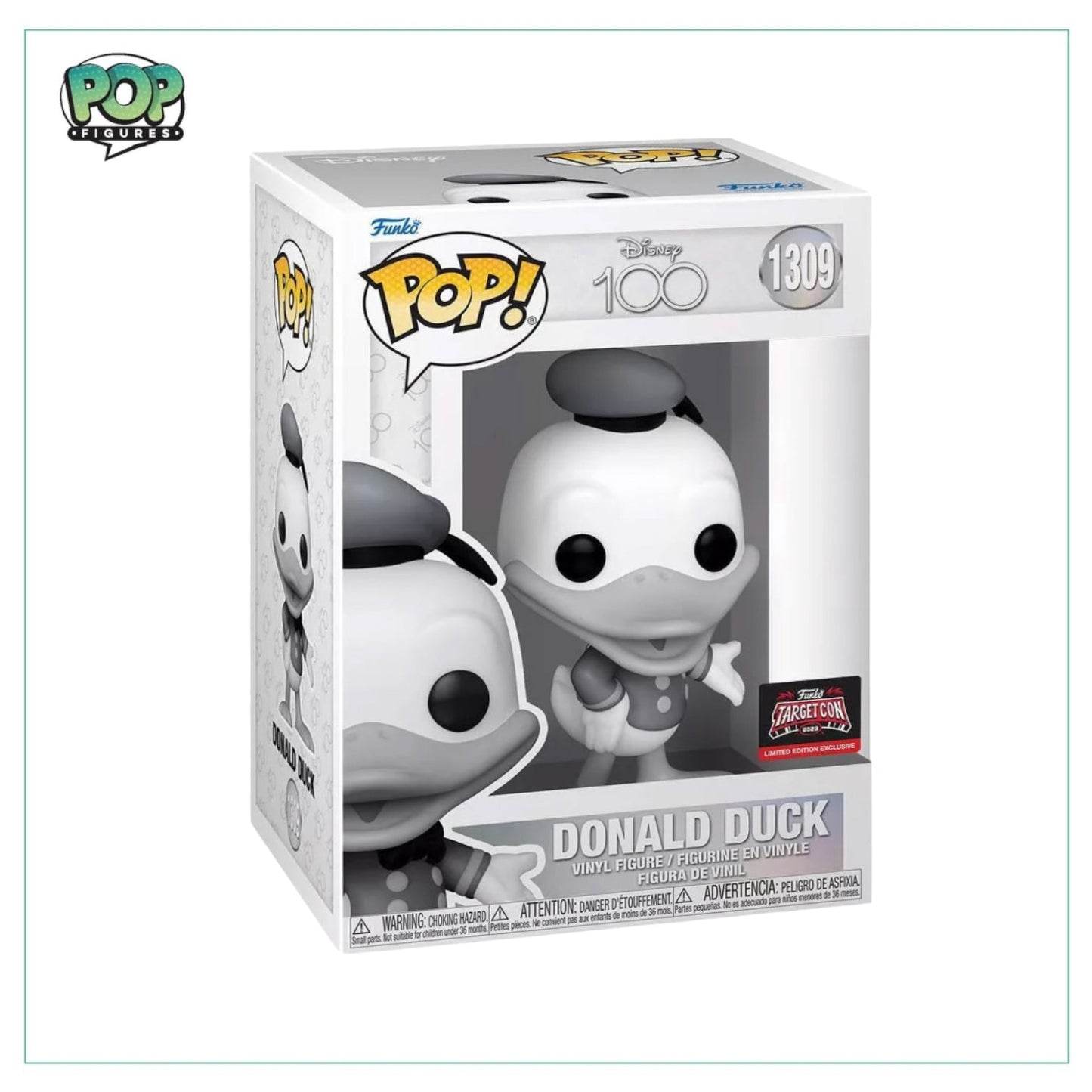 Donald Duck #1309 Funko Pop! - Disney 100 - Target Con 2023 Exclusive - Angry Cat