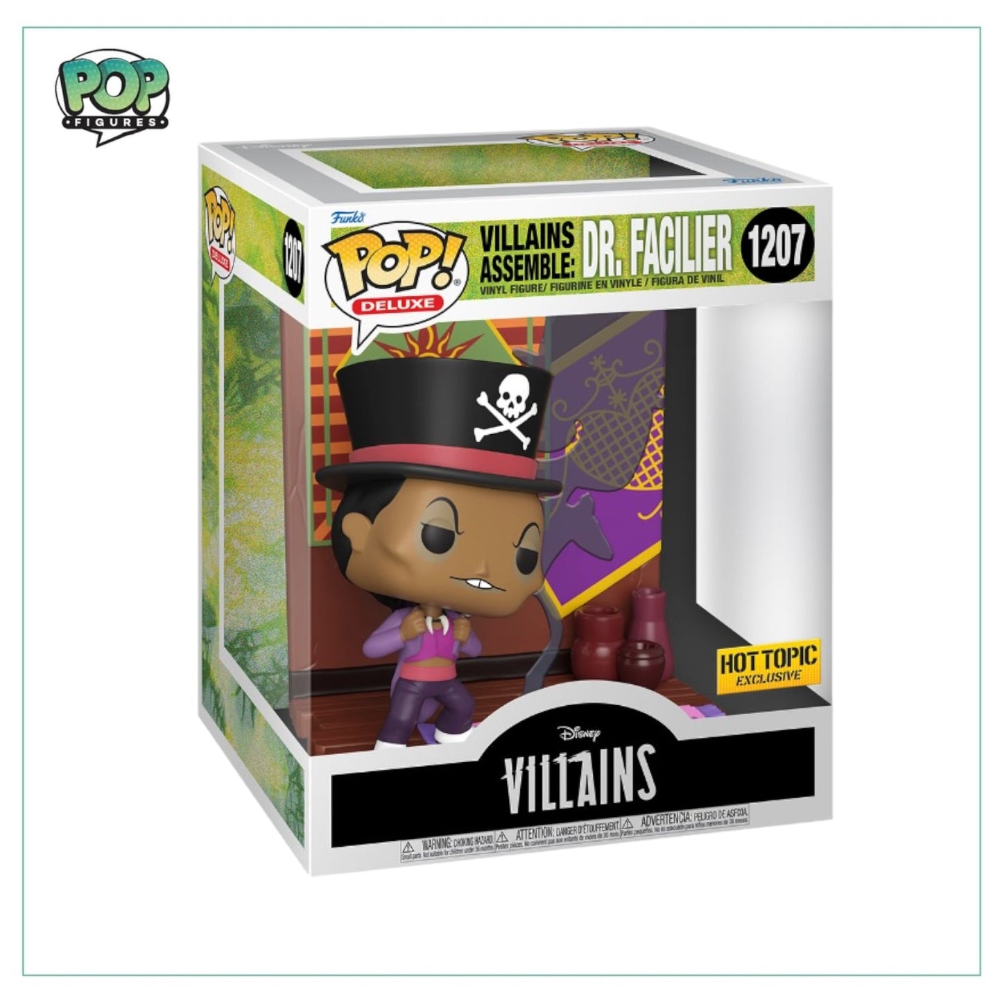 Dr Facilier #1207 Deluxe Funko Pop! - Disney Villians - Hot Topic Exclusive - Angry Cat