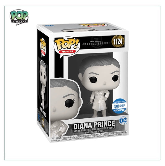 Diana Prince #1124 (Black and White Metallic) Funko Pop! - Zack Snyders Justice League - DC Shop Exclusive LE4500pcs - Angry Cat