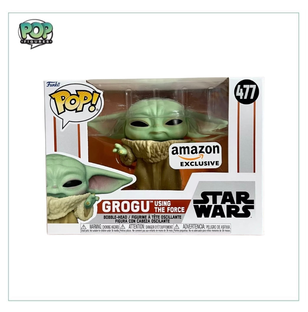 Grogu Using The Force #477 Funko Pop! - Star Wars - Amazon Exclusive - Angry Cat