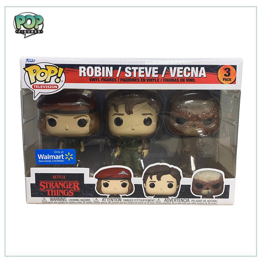 Robin / Steve / Vecna Deluxe 3 Pack Funko Pop! - Stranger Things - Walmart Exclusive - Angry Cat