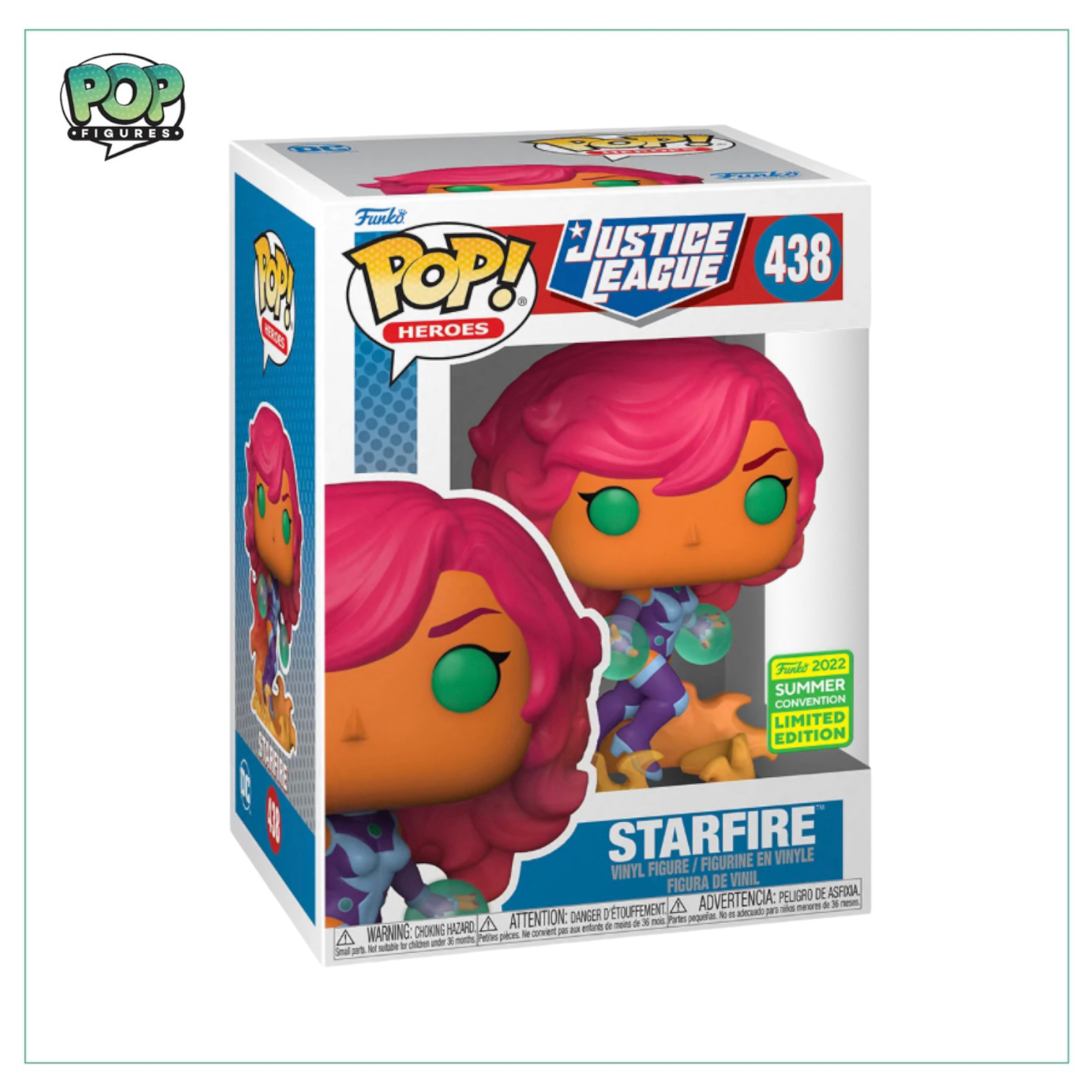 Starfire #438 Funko Pop! Heroes - 2022 SDCC Shared Exclusive - Angry Cat