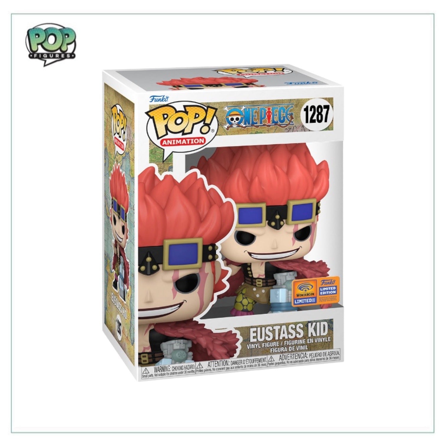 Eustass Kid #1287 Funko Pop! - One Piece - Wonder Con 2023 Official Convention Exclusive - Angry Cat
