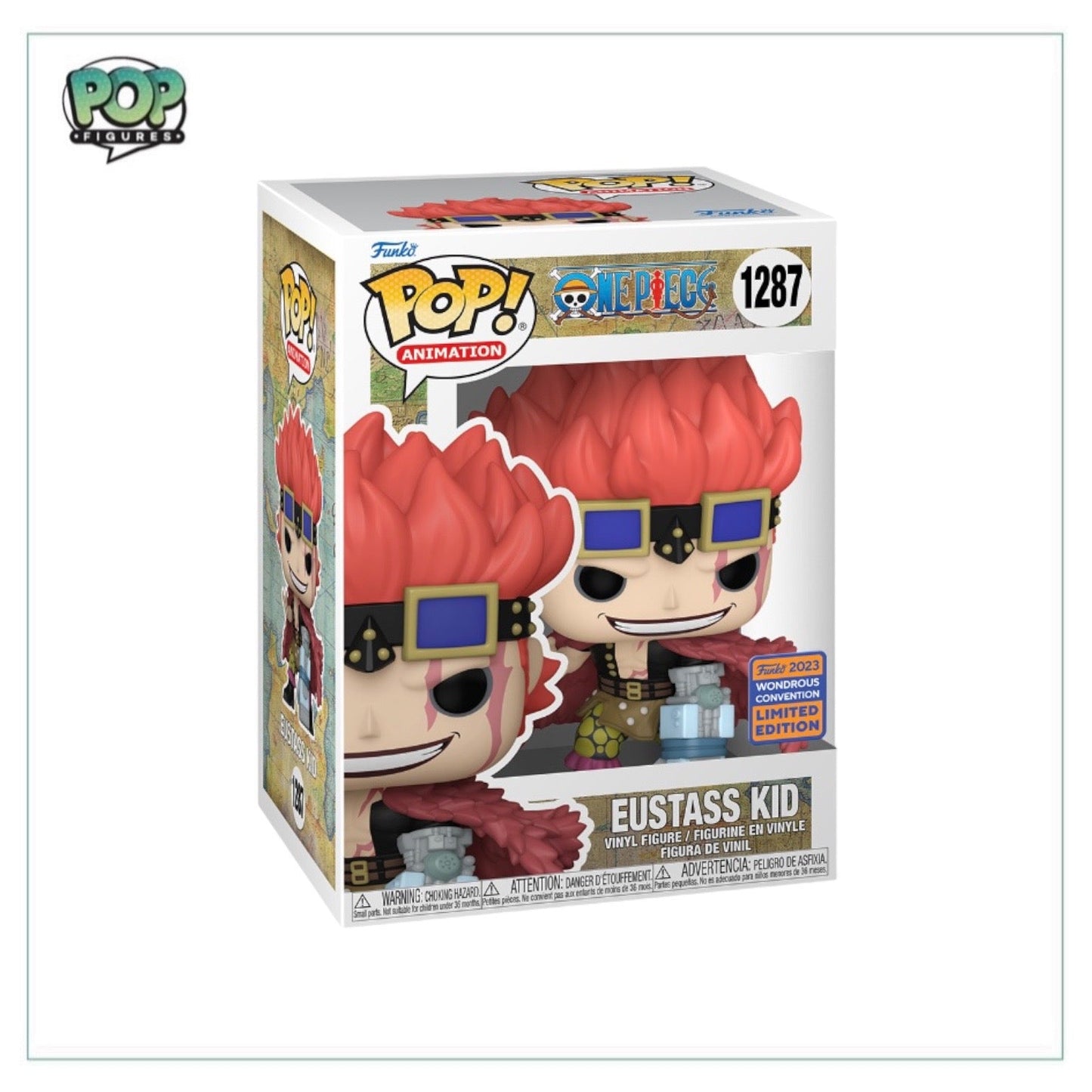 Eustass Kid #1287 Funko Pop! - One Piece - Wonder Con 2023 Shared Exclusive - Angry Cat