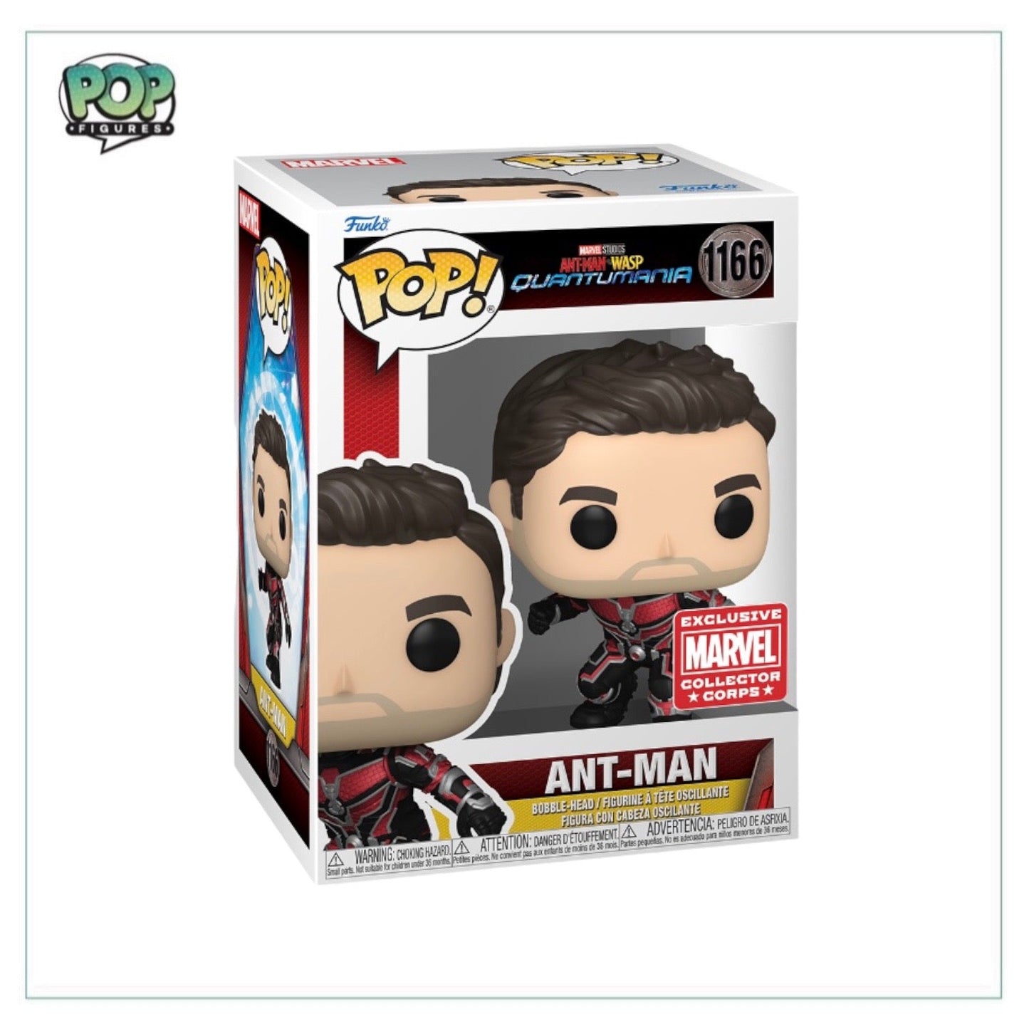 Ant-Man #1166 Funko Pop! - Ant-Man And The Wasp Quantumania - Marvel Collector Corps Exclusive - Angry Cat