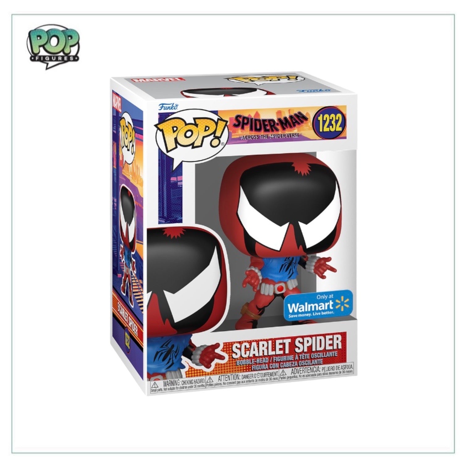 Scarlet Spider #1232 Funko Pop! - Spider-Man Across The Spider-Verse - Walmart Exclusive - Angry Cat