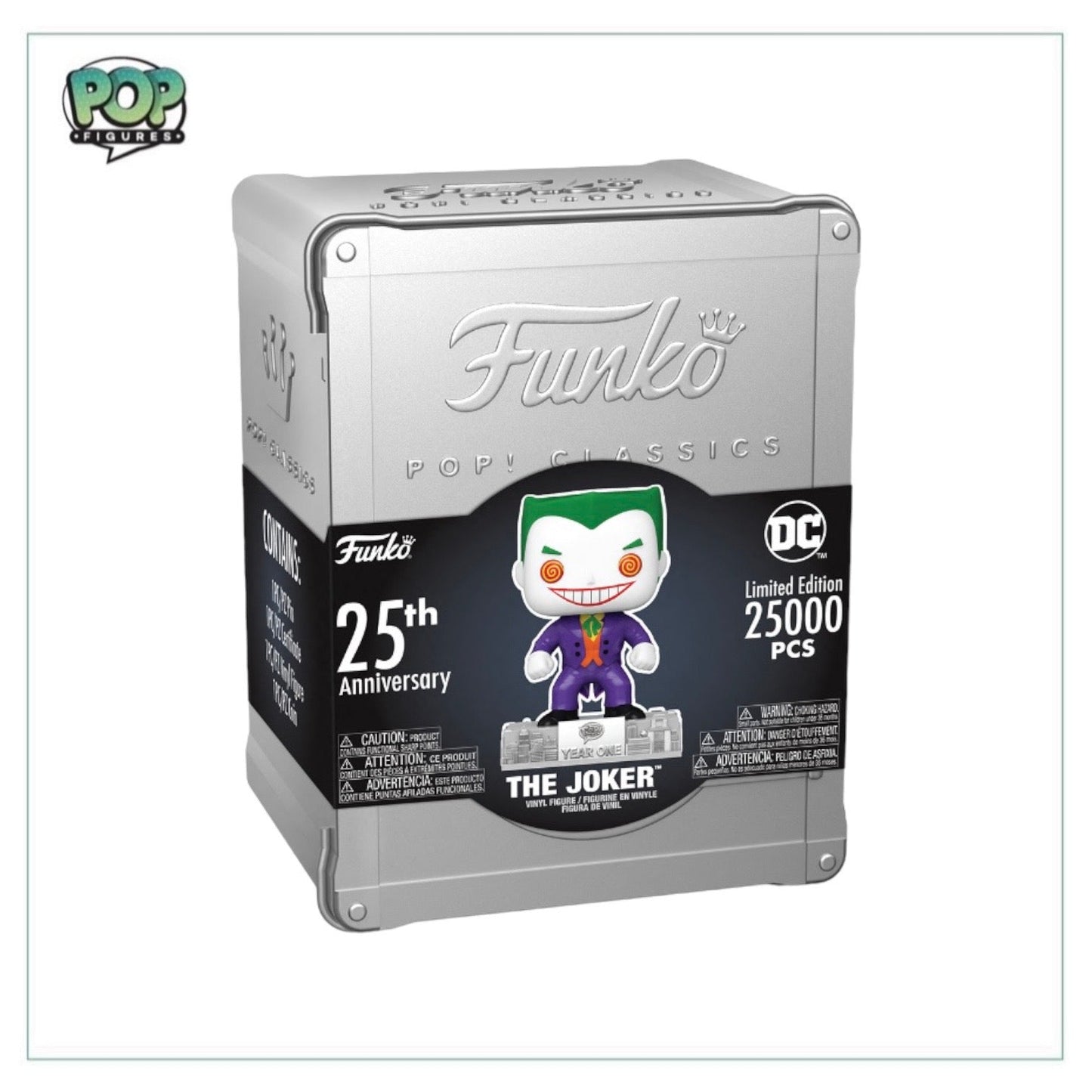 The Joker 25th Anniversary Funko Pop Classics! - Funko Shop Exclusive LE25000 Pcs - Sealed - Angry Cat
