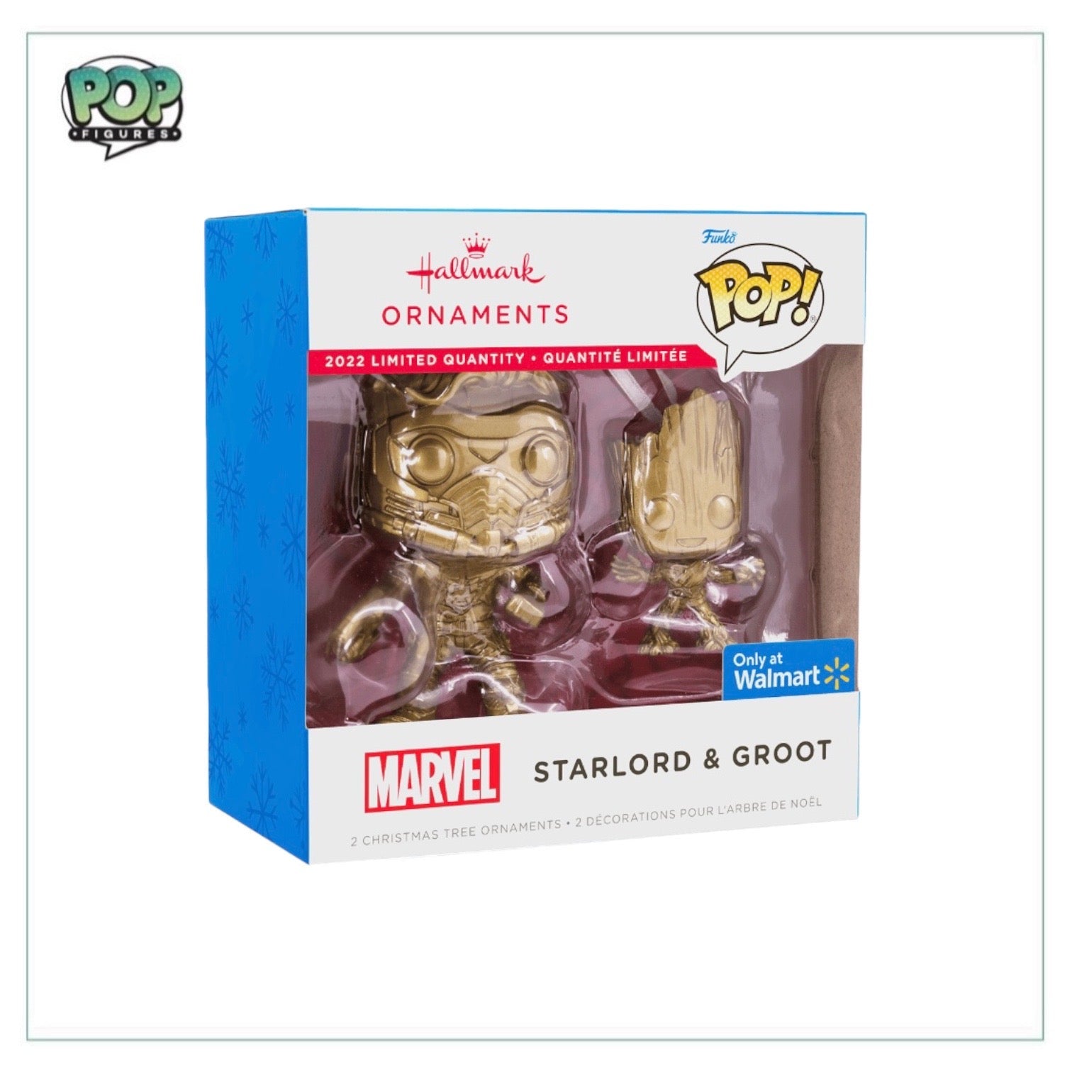 Starlord & Groot (Gold Chase) Funko x Hallmark Christmas Ornaments - Marvel - Walmart Exclusive - Angry Cat