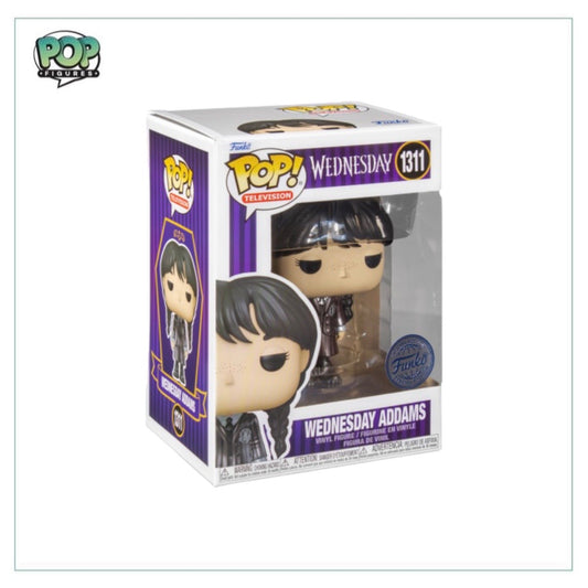 Wednesday Addams #1311 (Metallic) Funko Pop! - Wednesday - Special Edition - Angry Cat