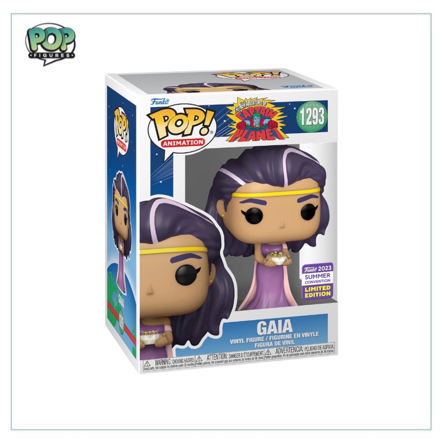 Gaia #1293 Funko Pop! - The New Adventures of Captain Planet - SDCC 2023 Shared Exclusive - Angry Cat
