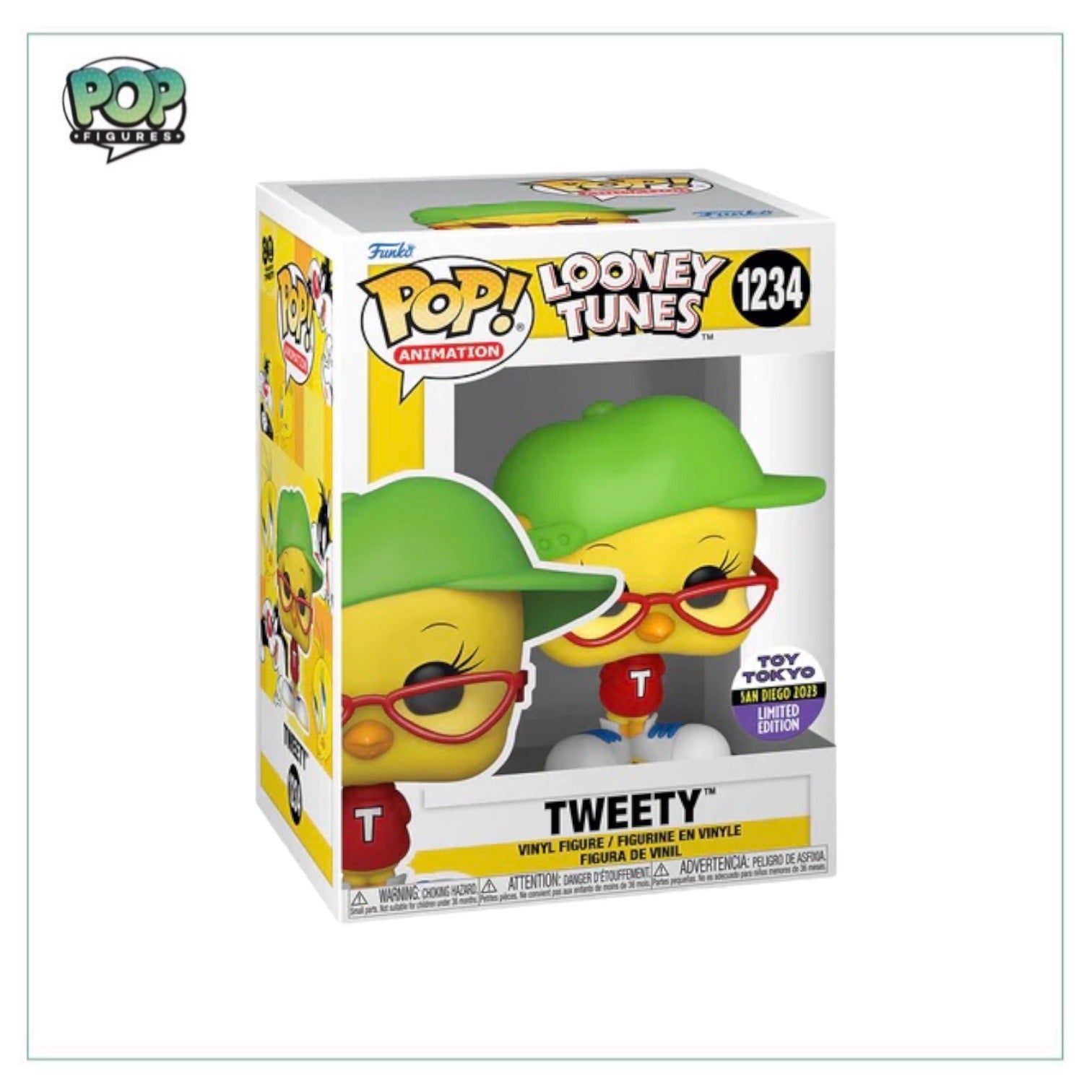 Tweety #1234 Funko Pop! - Looney Tunes - SDCC / Toy Tokyo 2023 Exclusive - Angry Cat
