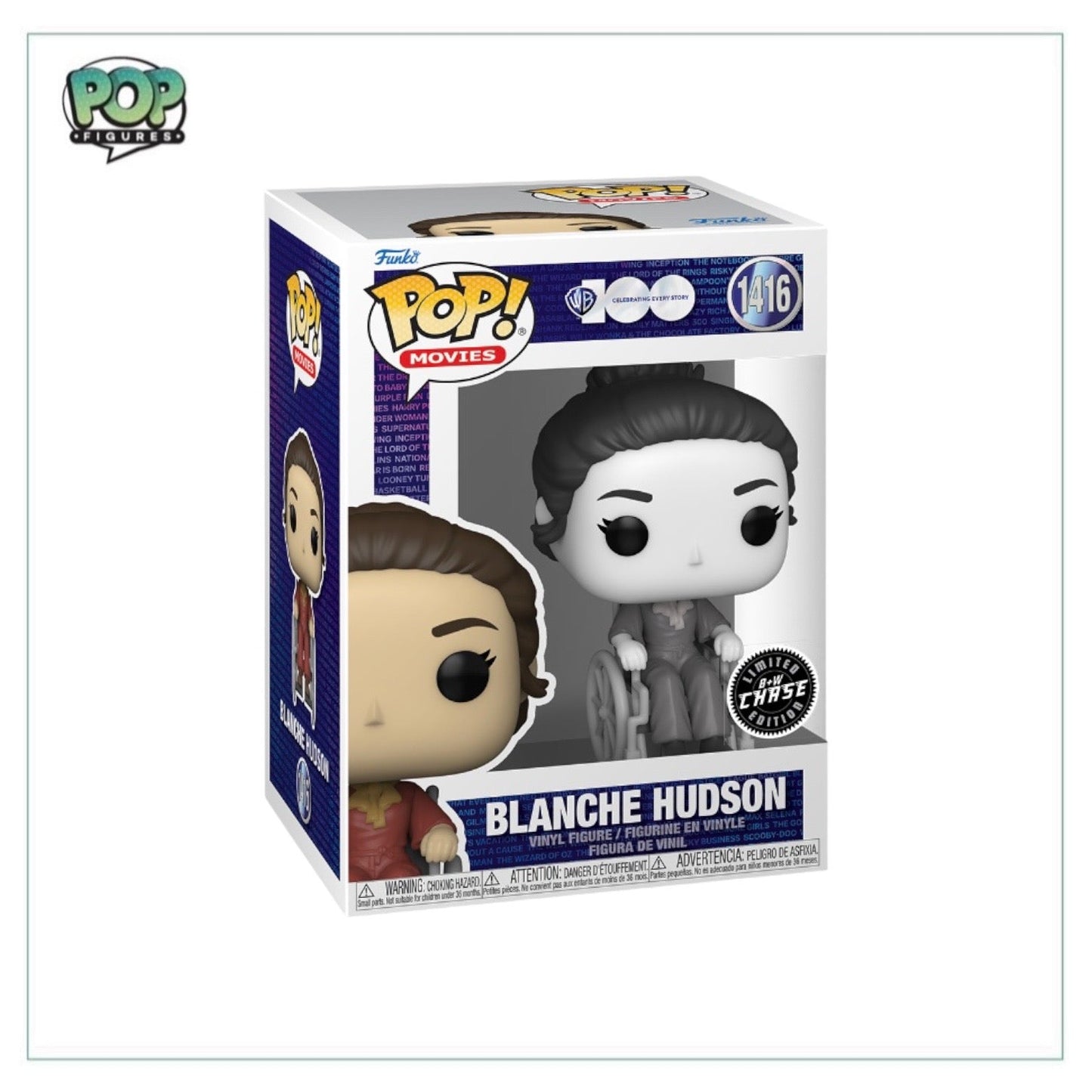 Blanche Hudson #1416 (Black and White Chase) Funko Pop! - What Ever Happened to Baby Jane - Angry Cat
