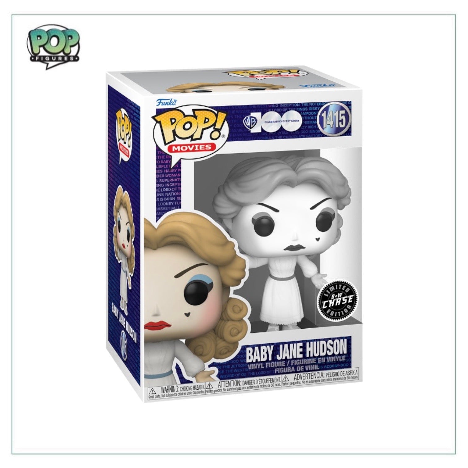 Baby Jane Hudson #1415 (Black and White Chase) Funko Pop! - What Ever Happened to Baby Jane - Angry Cat