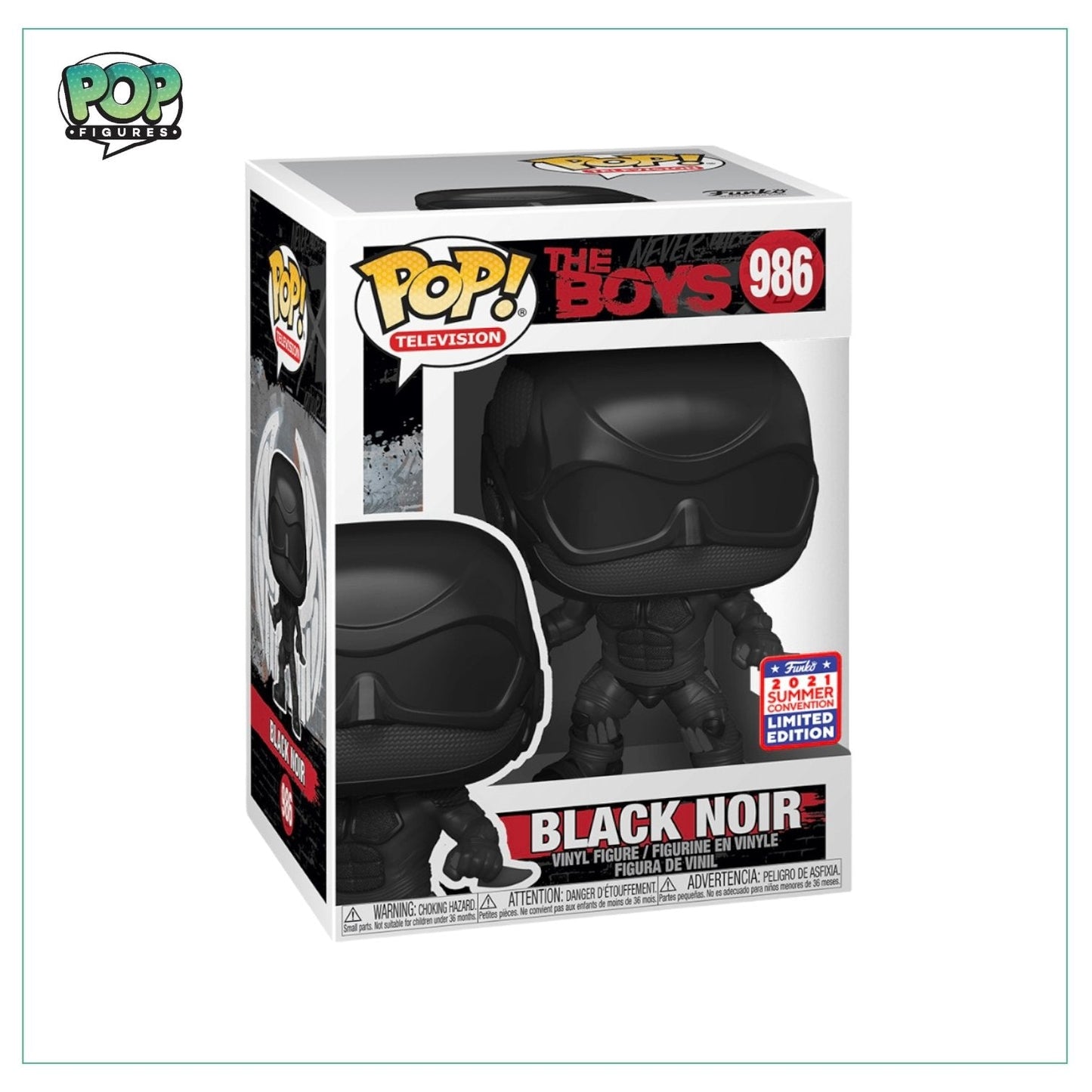 Black Noir #986 Funko Pop! The Boys - Virtual Funkon 2021 Shared Exclusive - Angry Cat