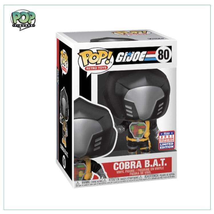 Cobra B.A.T #80 Funko Pop! G.I.Joe, 2021 Virtual Funko Shared Sticker Limited Edition - Angry Cat