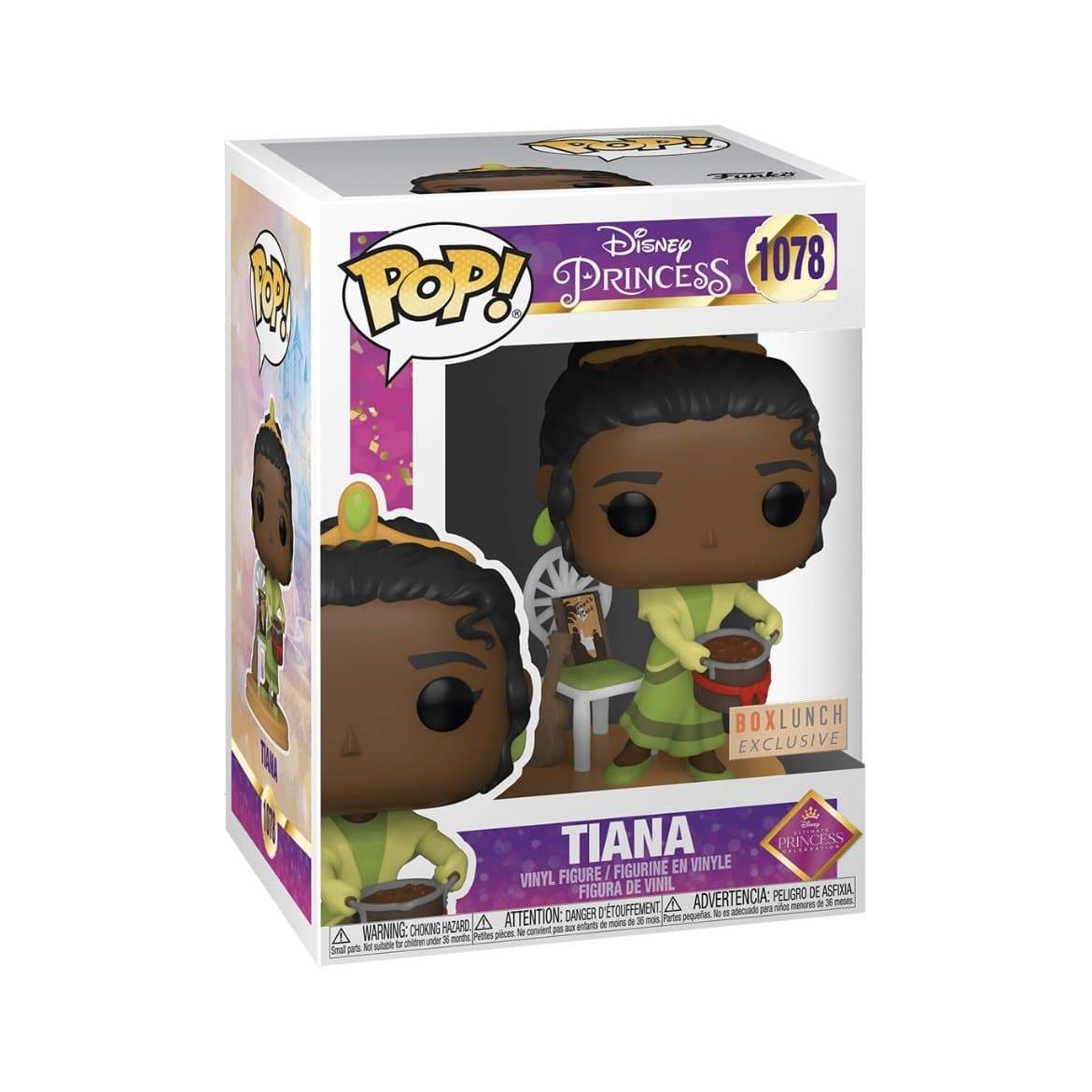 Tiana #1078 Funko Pop! - Disney Princess - Box Lunch Exclusive - Angry Cat