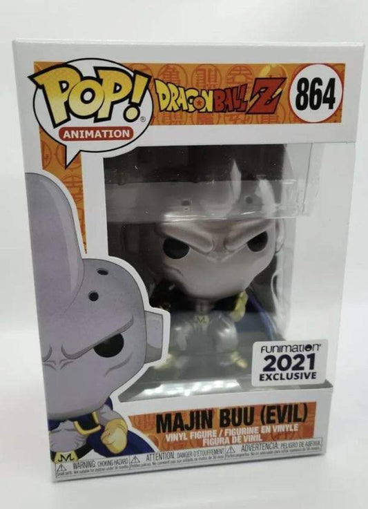 Majin Buu (Evil) #864 Funko Pop! (Metallic) Dragon Ball Z, 2021 Funimation Exclusive - Angry Cat