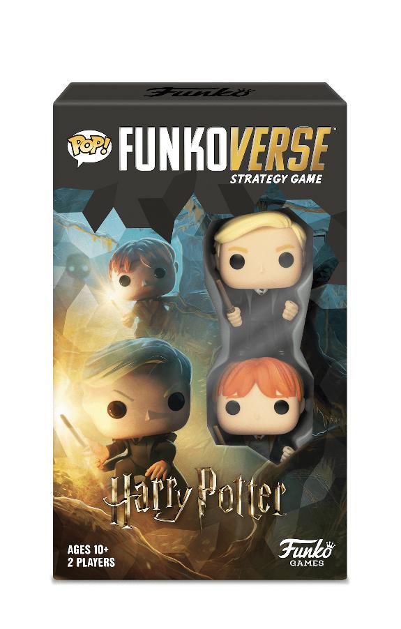 Funkoverse Strategy Game, Funko Games! Harry Potter Game with Draco Malfoy & Ron Weasley - Angry Cat
