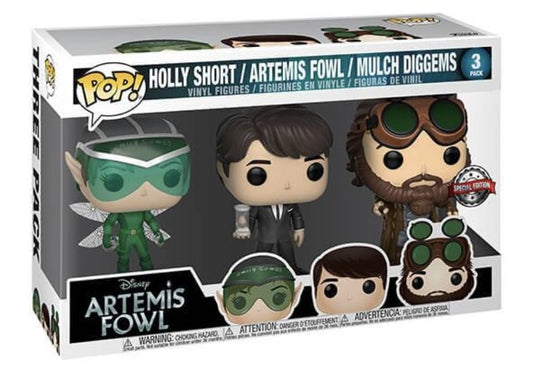 Holly Short / Artemis Fowl / Mulch Diggems 3 Pack Funko Pop! Disney: Artemis Fowl. Special Edition - Angry Cat