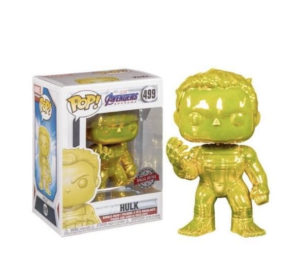 Hulk (Yellow Chrome) #499 Funko Pop! - Marvel - Special Edition - Angry Cat