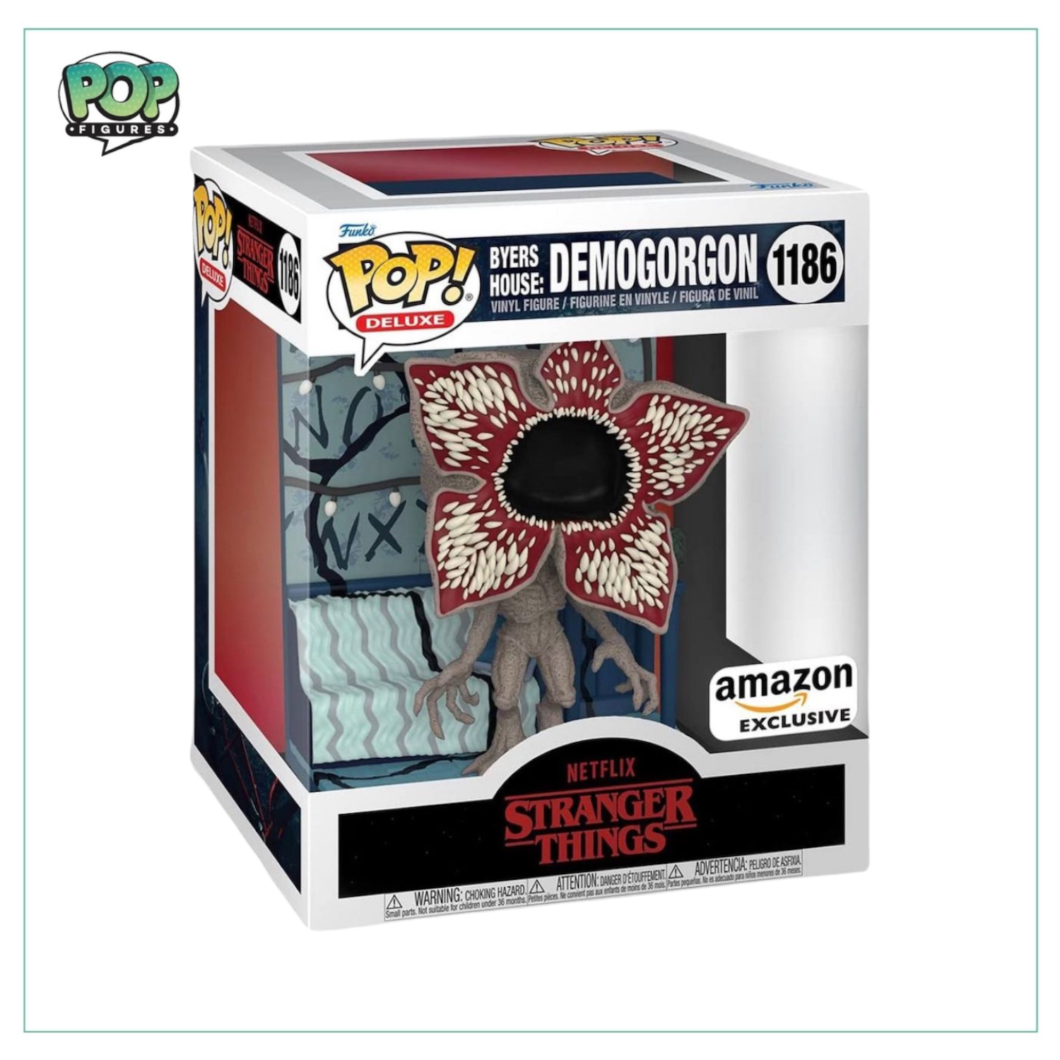 Byers House: Demogorgon #1186 Deluxe Funko Pop! Stranger Things -  Amazon Exclusive - Angry Cat