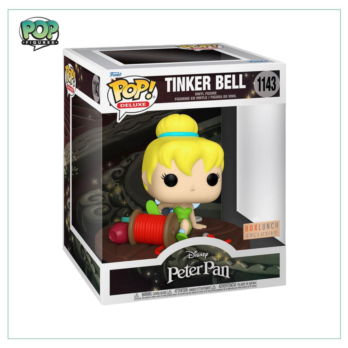 Tinker bell #1143 Deluxe Funko Pop! - Peter Pan - Box Lunch Exclusive - Angry Cat