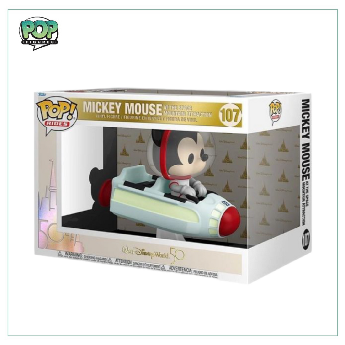 Mickey Mouse at the Space Mountain Attraction #107 Funko Pop! Disney Rides - Angry Cat