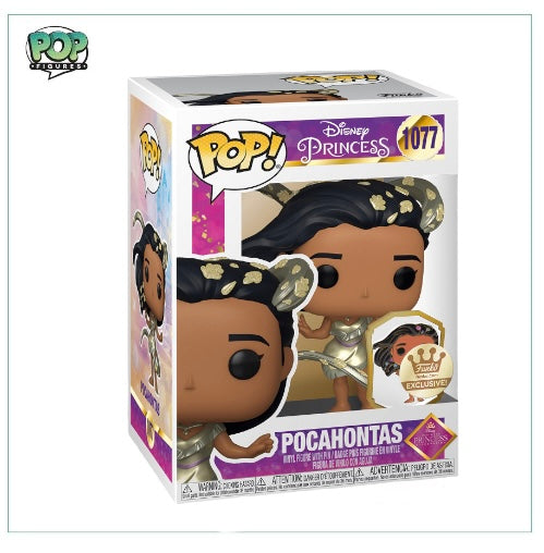 Pocahontas (With Pin) Metallic #1077 Funko Pop! Disney - Funko Exclusive - Angry Cat