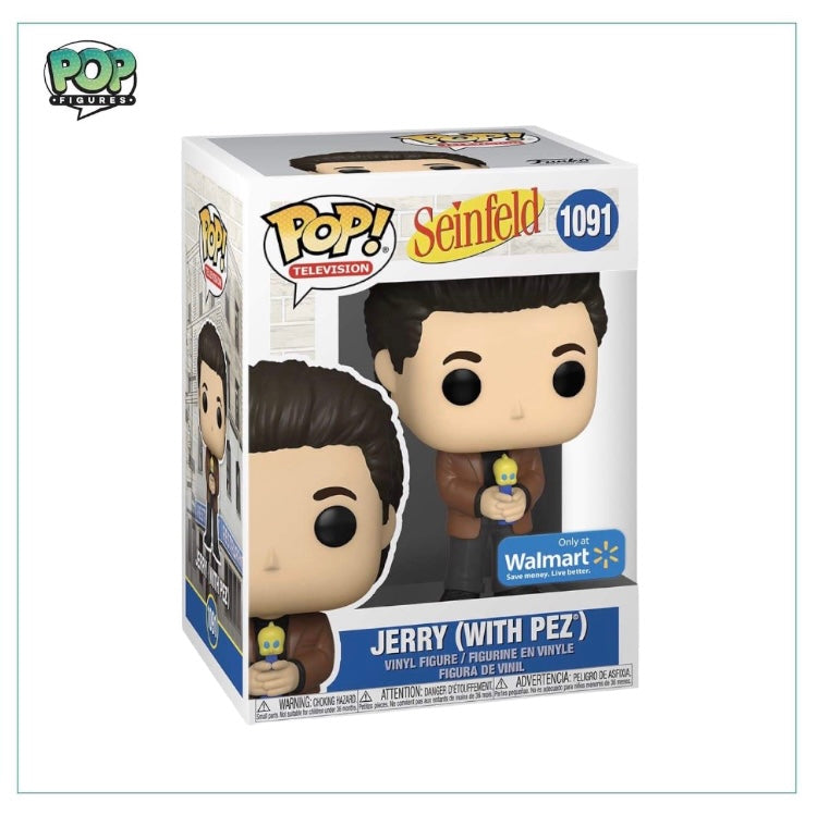 Jerry (with Pez) #1091 Funko Pop! Seinfeld, Walmart Exclusive - Angry Cat