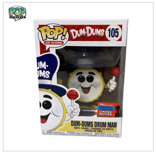 Dum-Dums Drum Man #105 Funko Pop! - Dum Dums - 2020 NYCC Shared  Edition - Angry Cat