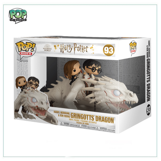 Ukrainian Ironbelly With Harry, Ron & Hermione #93 Deluxe Funko Pop! Harry Potter Rides - Angry Cat