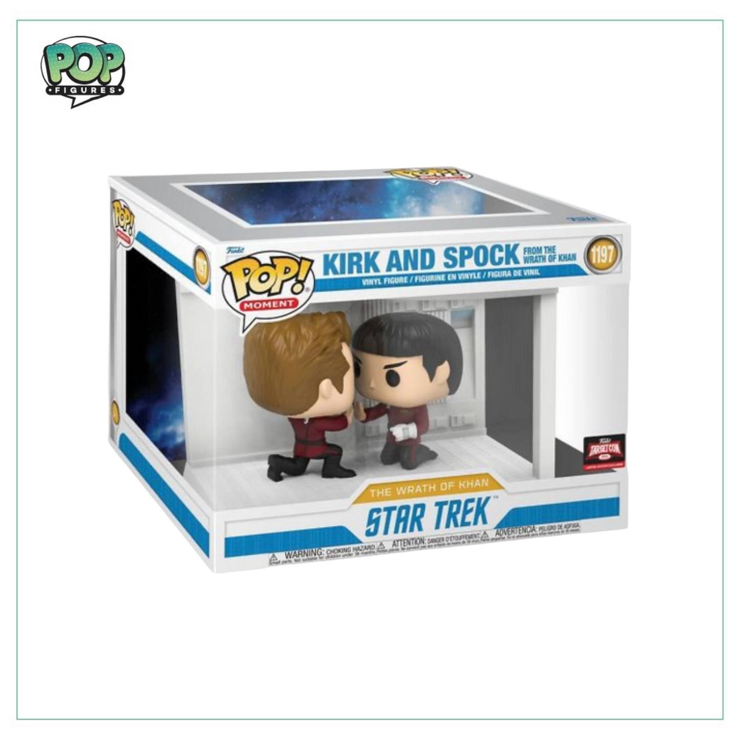 Kirk and Spock from The Wrath Of Khan #1197 Funko Pop! Moments Star Trek - Target Con Exclusive - Angry Cat