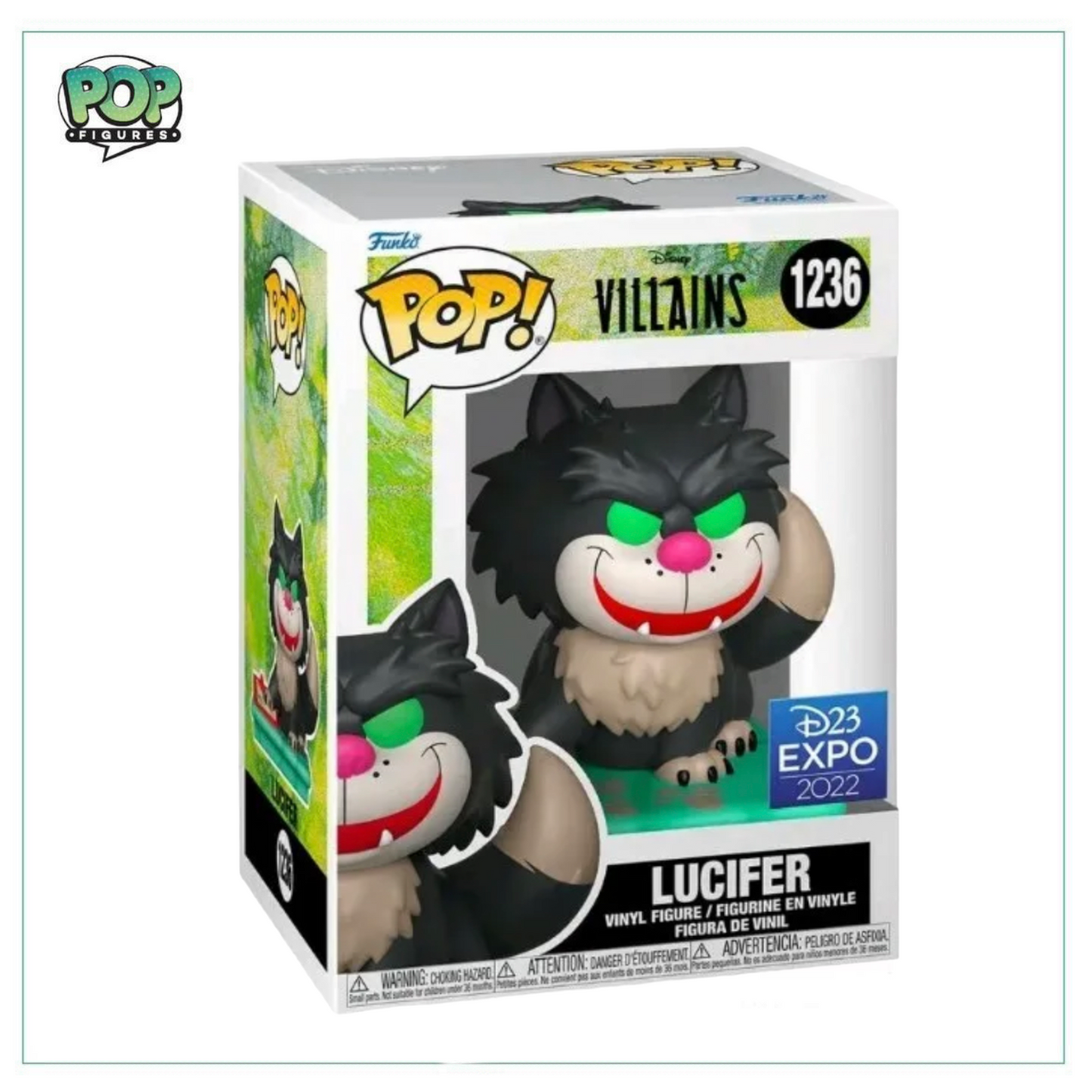 Lucifer #1236 Funko Pop! Disney Villains - 2022 D23 Expo Exclusive - Angry Cat