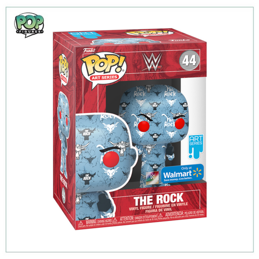 The Rock #44 (Artist Series) Funko Pop! - WWE - Walmart Exclusive - Angry Cat