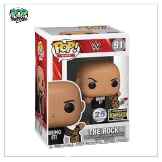 The Rock #91 Funko Pop! WWE - Entertainment Earth Exclusive - Angry Cat