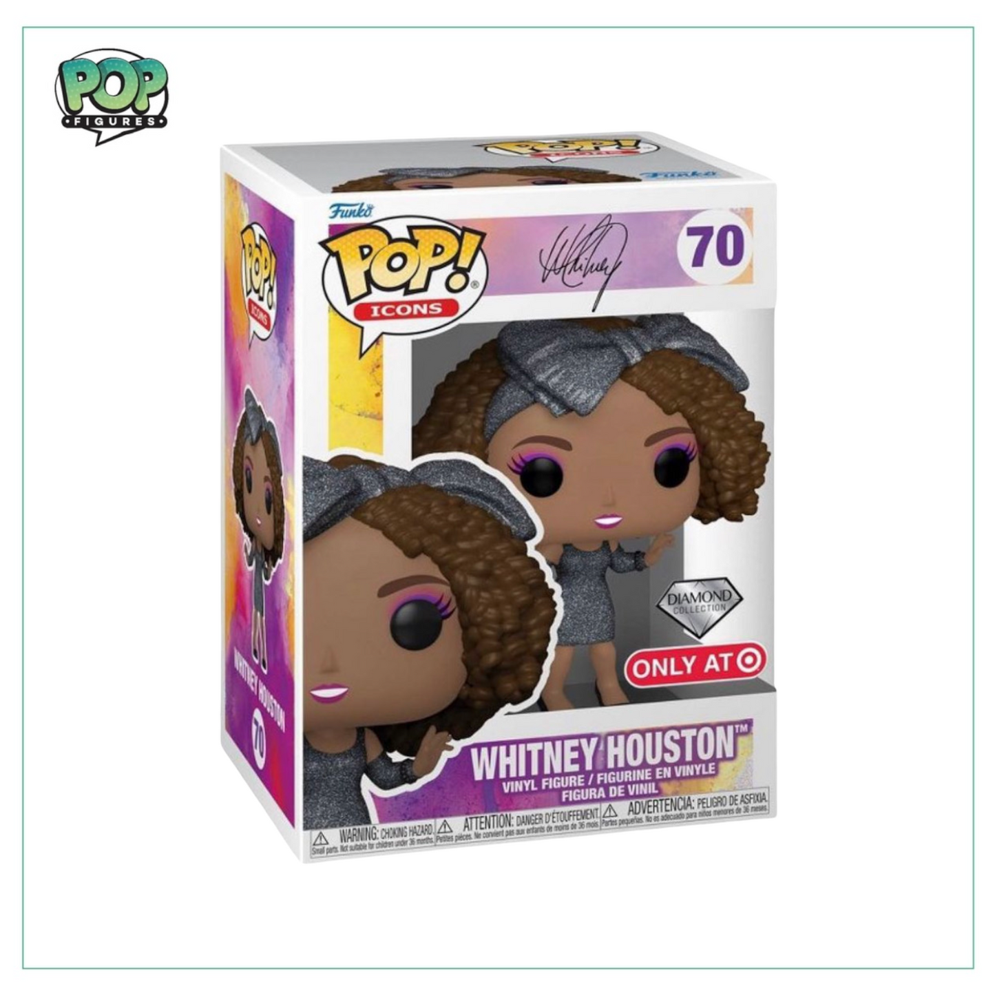 Whitney Houston #70 (Diamond Collection) Funko Pop! - Rocks - Target Exclusive - Angry Cat
