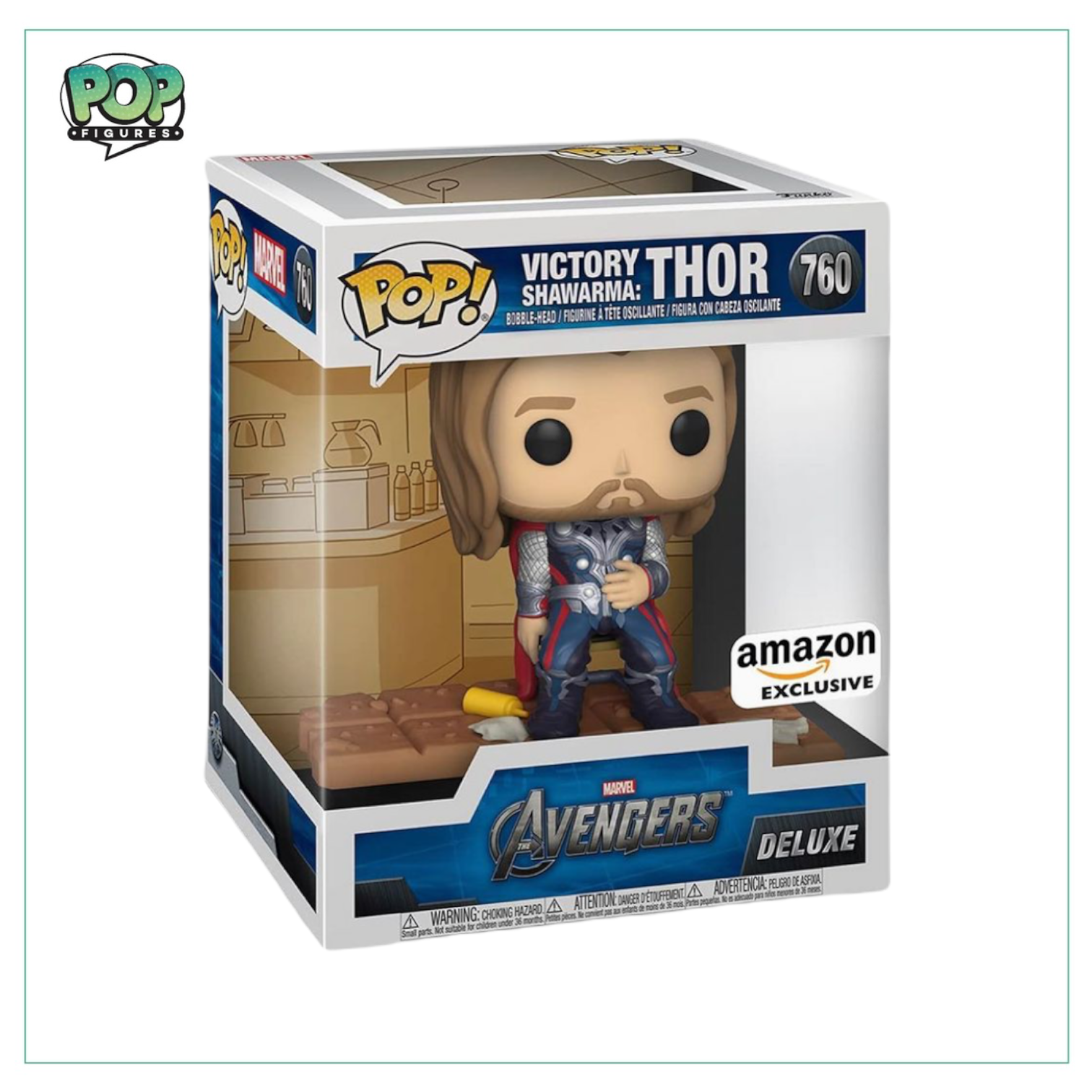 Victory Shawarma: Thor #760 Deluxe Funko Pop! Avengers - Amazon Exclusive - Angry Cat