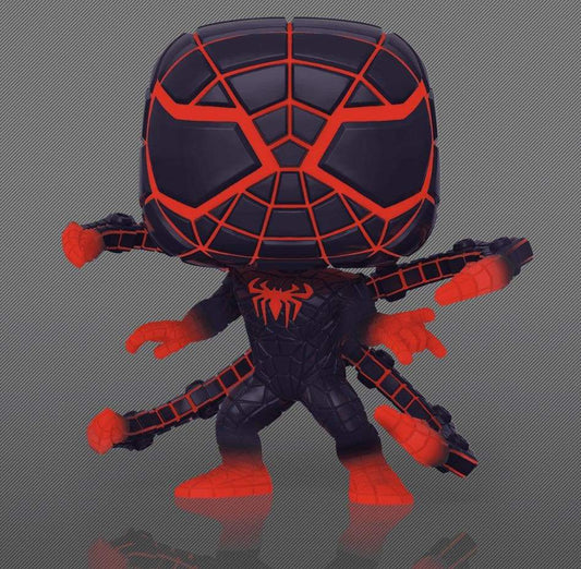 Miles Morales (Programmable Matter Suit) Glow in the Dark #775 Funko Pop! Marvel Spider-Man, GameStop Exclusive - Angry Cat