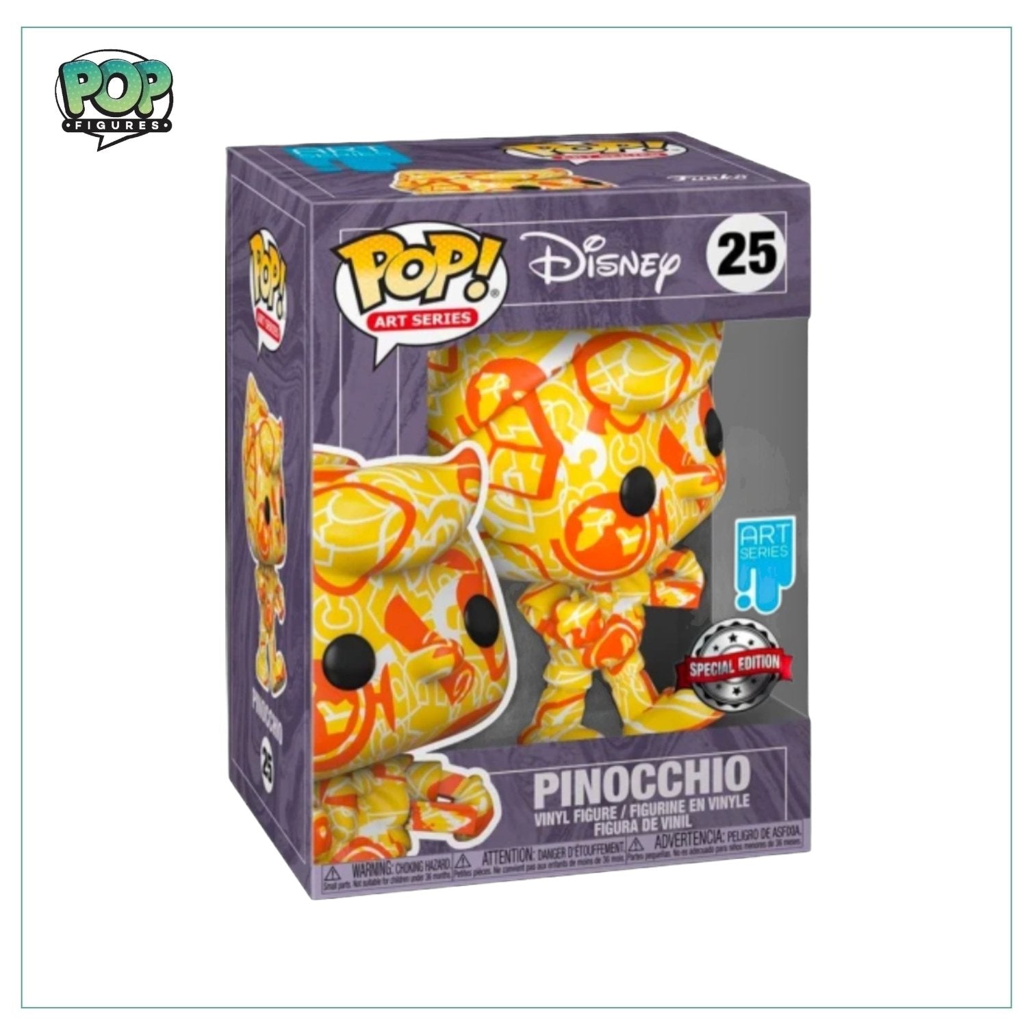 Pinocchio #25 Funko Pop! - Disney Art Series - Special Edition - Angry Cat