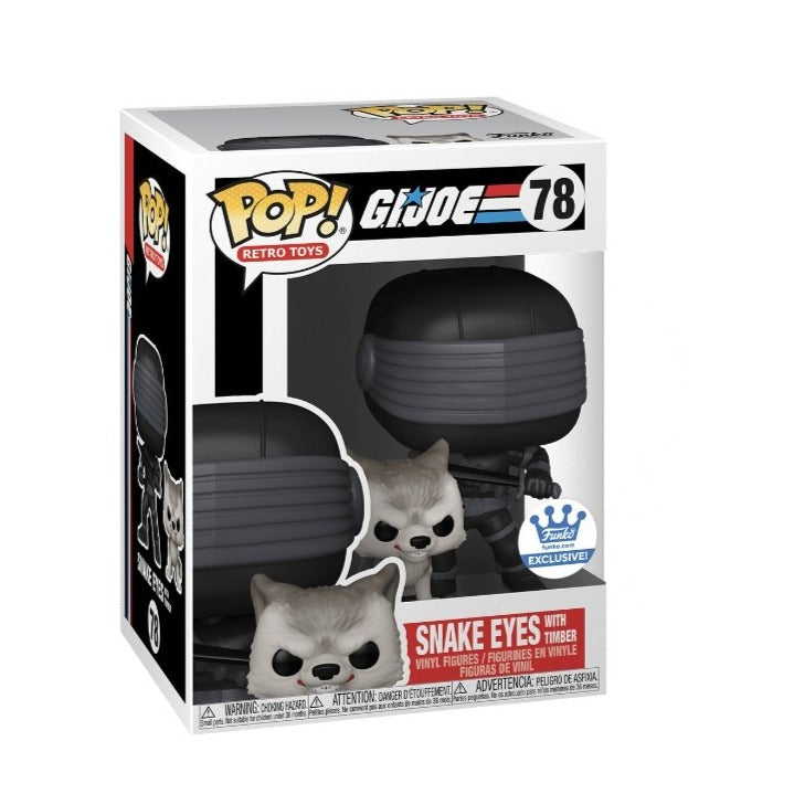Snake Eyes with Timber #78 Funko Pop! - G.I.Joe -  Funko Exclusive - Angry Cat