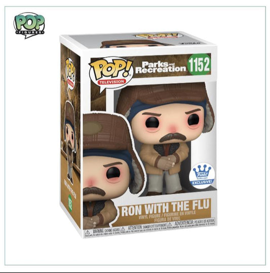 Ron With The Flu #1152 Funko Pop! - Parks and Recreation - Funko Shop Exclusive - Angry Cat