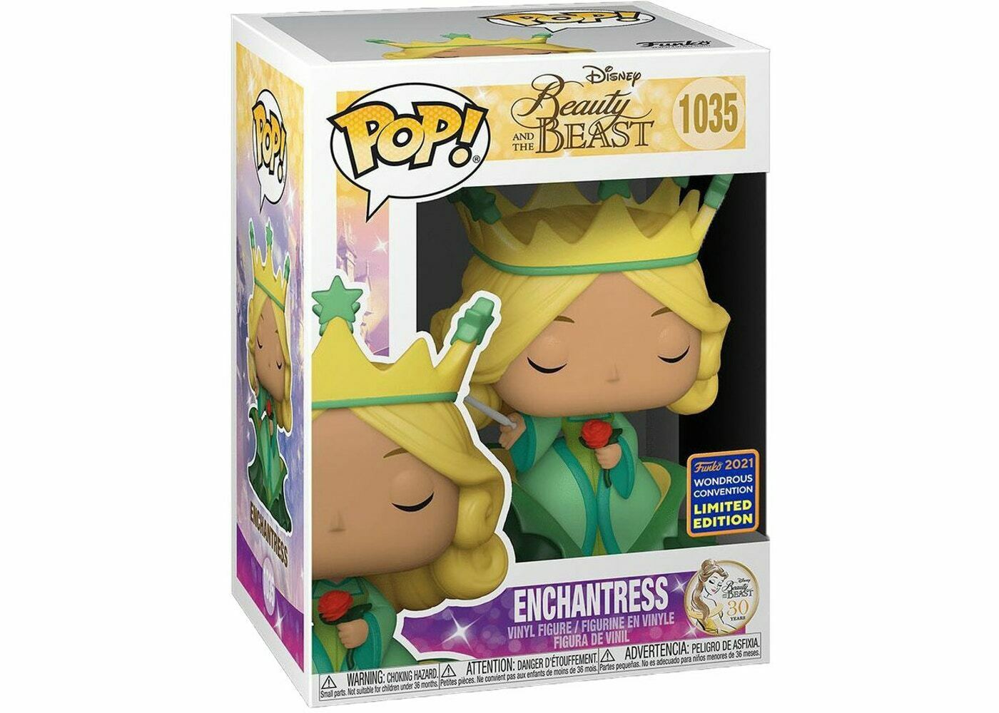 Enchantress #1035 Funko Pop! Beauty & The Beast - 2021 Wondercon Limited Edition - Angry Cat
