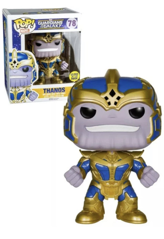 Thanos (Glow In The Dark)  #78 Deluxe Funko Pop! Marvel Guardians Of The Galaxy - Angry Cat
