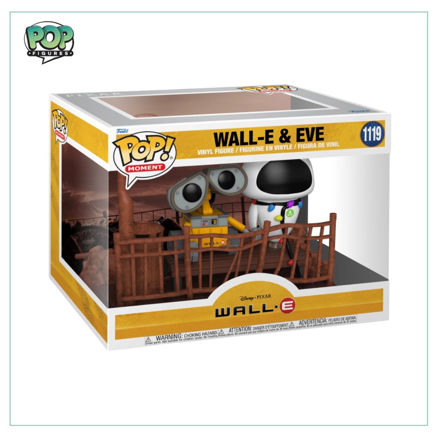 Wall-E & Eve #1119 Deluxe Funko Pop! Wall-E - Angry Cat