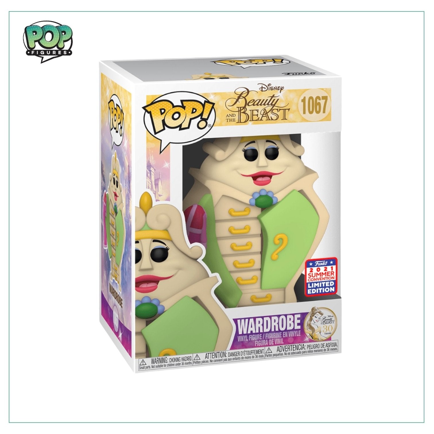 Wardrobe #1067 Funko Pop! Disney Beauty and the Beast - Virtual Funkon 2021 Shared Exclusive - Angry Cat